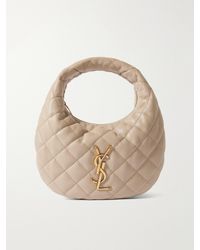 Saint Laurent - Icarino Matelassé Leather Tote - Lyst
