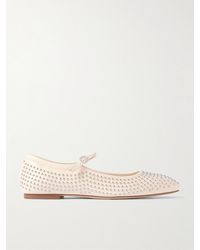 Aeyde - Uma Studded Leather Mary Jane Ballet Flats - Lyst