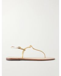 Amanu - The Naivasha Embellished Leather Sandals - Lyst