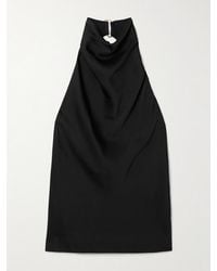 Stella McCartney - Draped Satin Halterneck Top - Lyst