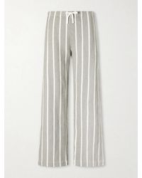 Aimé Leon Dore - Striped-Print Cotton Canvas Wide-Leg Pants - Lyst