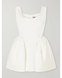 Vivienne Westwood - Bagatelle Off-The-Shoulder Gathered Faille Mini Dress - Lyst
