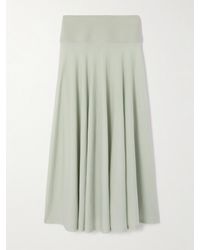 Alaïa - Fine-Knit Wool Maxi Skirt - Lyst