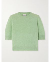 LeKasha - Chypre Verkürzter, Kurzärmeliger Pullover Aus Biokaschmir - Lyst