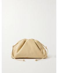 Bottega Veneta - Pouch Small Gathered Leather Clutch - Lyst