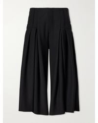 LIBEROWE - Pleated Wool-Fresco Culotte Shorts - Lyst