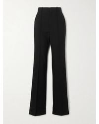 Chloé - Wool-Gabardine Flared Pants - Lyst