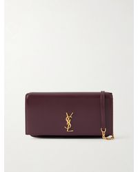 Saint Laurent - Cassandre Leather Phone Case - Lyst