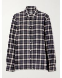 Still Here - Noon Checked Cotton-Blend Plaid Shirt - Lyst