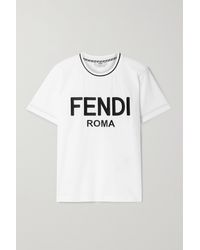 fendi logo t shirt women's