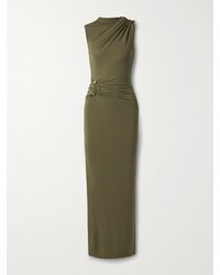 Cult Gaia - Izola Embellished Gathered Stretch-Jersey Gown - Lyst