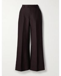 Kallmeyer - Athena Hose Mit Weitem Bein Aus Twill Aus Einer Woll-Seidenmischung - Lyst