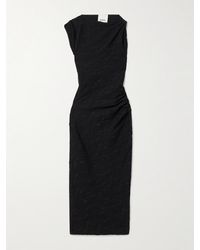 Isabel Marant - Franzy Ruched Cotton-Blend Jacquard-Knit Maxi Dress - Lyst