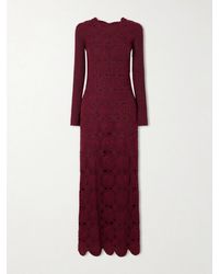 Escvdo - Siula Crocheted Cotton Maxi Dress - Lyst