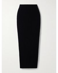 Max Mara - Ribbed Wool-Blend Maxi Skirt - Lyst