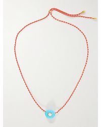 Lizzie Fortunato - Kai-Plated Resin, And Chord Necklace - Lyst