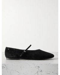 Tory Burch - Suede Mary Jane Ballet Flats - Lyst