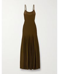 KHAITE - Ember Merino Wool-Blend Maxi Dress - Lyst