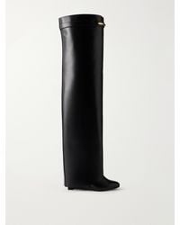 Givenchy - Shark Pinch Leather Over-The-Knee Boots - Lyst