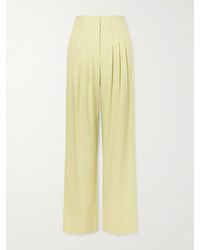 Veronica Beard - Hoyt Linen-Blend Twill Wide-Leg Pants - Lyst
