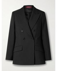 Gucci - Double-Breasted Pinstriped Wool-Twill Blazer - Lyst