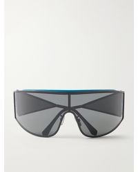 Loewe - Speed Shield Mask Metal Sunglasses - Lyst