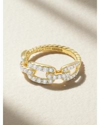David Yurman - Stax Ring Aus 18 Karat Mit Diamanten - Lyst