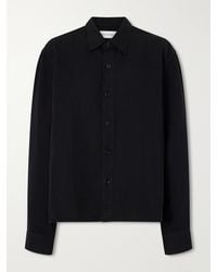 Studio Nicholson - Hithe Garment-Dyed Cotton And Linen-Blend Shirt - Lyst