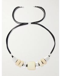 Isabel Marant - Paradise-Tone, Leather And Resin Necklace - Lyst