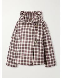 Dries Van Noten - Hooded Checked Padded Cotton-Flannel Jacket - Lyst