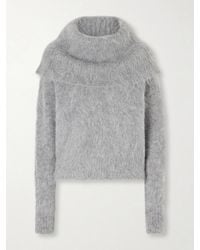 TOTEME - Funnel-Neck Alpaca-Blend Sweater - Lyst
