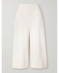 FFORME - Pat Verkürzte Hose Mit Weitem Bein Aus Crêpe - Lyst