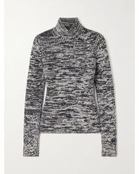 Tom Ford - Two-Tone Wool And Silk-Blend Turtleneck Sweater - Lyst