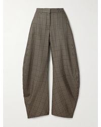 Acne Studios - Checked Woven Barrel-Leg Pants - Lyst