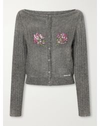 ShuShu/Tong - Embellished Knitted Cardigan - Lyst