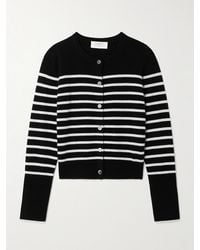 La Ligne - Striped Lean Lines Cashmere Cardigan - Lyst