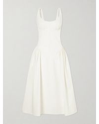 Proenza Schouler - Solira Seersucker Midi Dress - Lyst