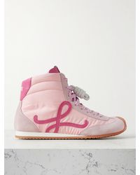 Loewe - Ballet Runner 2.0 Sneakers Aus Shell Und Veloursleder Mit Lederbesätzen - Lyst