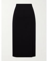 Valentino Garavani - Virgin Wool-Crepe Midi Skirt - Lyst
