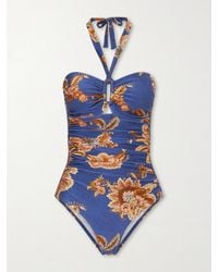 Zimmermann - Aster Floral-Print Swimsuit - Lyst