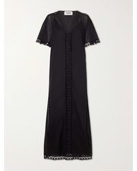 Charo Ruiz - Embroidered Cotton-Blend Cover-Up - Lyst