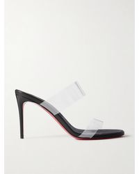 Christian Louboutin - Just Loubi 85 Pvc Mules - Lyst