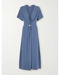 Altuzarra - Rena Embellished Gathered Jersey Maxi Dress - Lyst