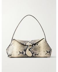 TOTEME - T-Lock Snake-Effect Leather Shoulder Bag - Lyst