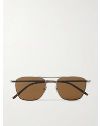 Saint Laurent - Sl 866 Square-Frame Metal Sunglasses - Lyst