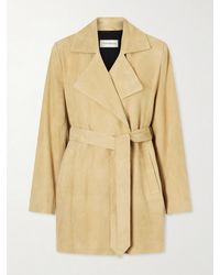 Nour Hammour - Kerry Belted Suede Jacket - Lyst