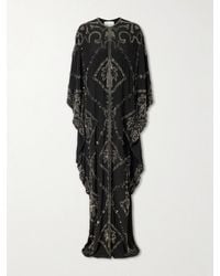Johanna Ortiz - Embellished Silk Maxi Dress - Lyst
