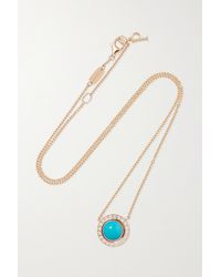 Piaget Possession 18-karat Rose Gold, Turquoise And Diamond Necklace - Metallic