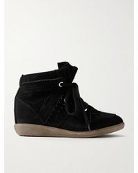 Isabel Marant - Bobby Suede Wedge Sneakers - Lyst