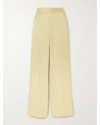 Sa Su Phi - Andrea Silk-Blend Satin Straight-Leg Pants - Lyst